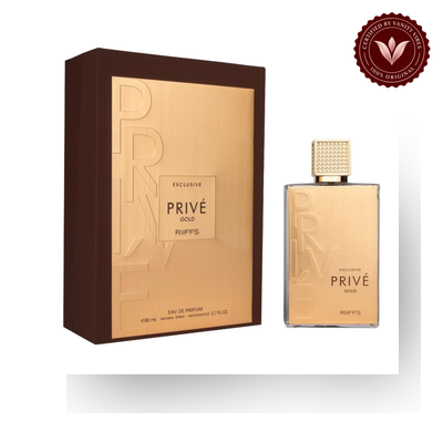 Riiffs Privé Gold Men's Eau de Parfum 80ml box and bottle