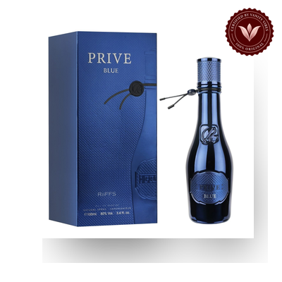 Riiffs Privé Essence Blue Men's EDP 100ml box and bottle
