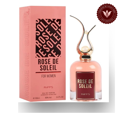 Riiffs Rose de Soleil Women's Eau de Parfum 100ml box and bottle