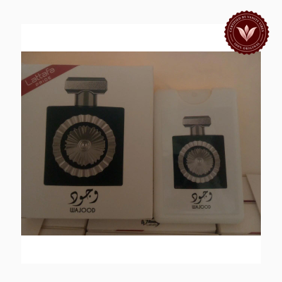 Lattafa Wajood 20ml perfume package and bottle | Vanity Vibes Pakistan