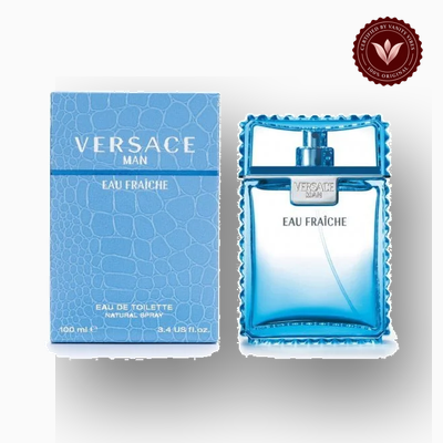 Versace Man Eau Fraiche 100ml perfume package and bottle | Vanity Vibes Pakistan