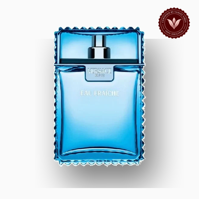 Versace Man Eau Fraiche 100ml perfume bottle view | Vanity Vibes Pakistan