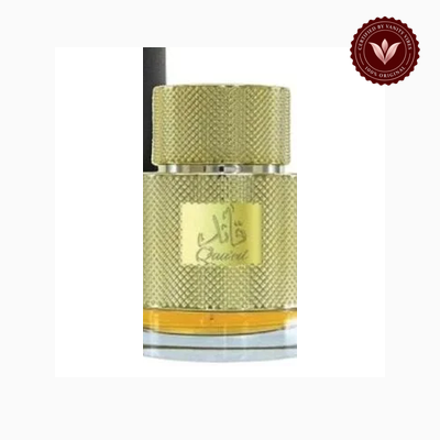 Lattafa Qaaed 100ml perfume bottle view | Vanity Vibes Pakistan