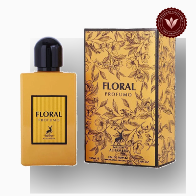 Maison Alhambra Floral Profumo 100ml perfume box and bottle | Vanity Vibes Pakistan