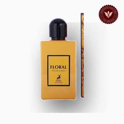 Maison Alhambra Floral Profumo 100ml perfume bottle close-up | Vanity Vibes Pakistan