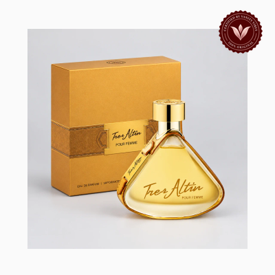 Armaf Tres Altin 100ml perfume box and bottle | Vanity Vibes Pakistan