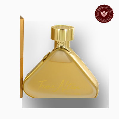 Armaf Tres Altin 100ml perfume bottle close-up | Vanity Vibes Pakistan