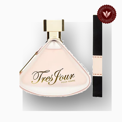 Armaf Tres Jour 100ml perfume bottle close-up | Vanity Vibes Pakistan