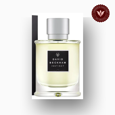 David Beckham Instinct 75ml EDT bottle close-up
