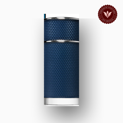Dunhill Icon Racing Blue 100ml EDP bottle close-up