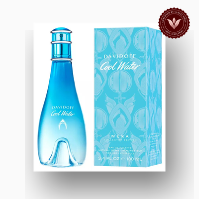 Davidoff Cool Water Mera Collector Edition 100ml perfume bottle with packaging