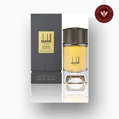 Dunhill Indian Sandalwood 100ml perfume bottle with packaging