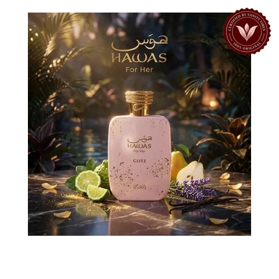 Hawas Glitz by Rasasi 100ml Unisex Eau de Parfum | Pakistan image 3