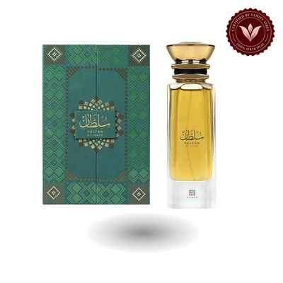 Ahmed Al Maghribi Sultan by Ahmed 80ml bottle and box photo | Vanity Vibes Pakistan
