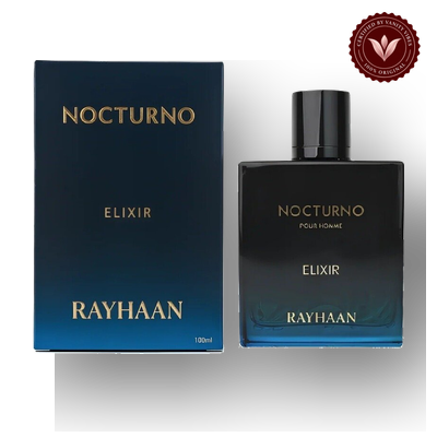 Rayhaan Nocturno Elixir 100ml Men's EDP Perfume | Pakistan product image 1 with Vanity Vibes badge