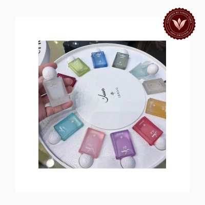 Ibrahim Al Qurashi IBRAQ Musk Collection 12 × 20ml perfume package and bottle | Vanity Vibes Pakistan