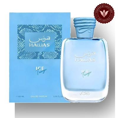 Hawas Ice Freeze by Rasasi 100ml Men's EDP | Pakistan | Vanity Vibes image 1