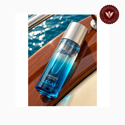 Asdaaf Attacks Blue 200ml perfume bottle view | Vanity Vibes Pakistan