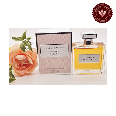 Ralph Lauren Tender Romance 100ml for women - product view 2 with Vanity Vibes badge