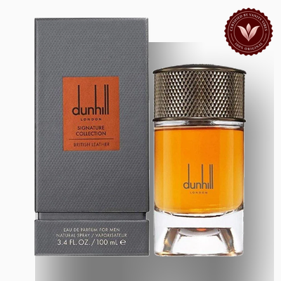 Dunhill British Leather 100ml EDP bottle and box