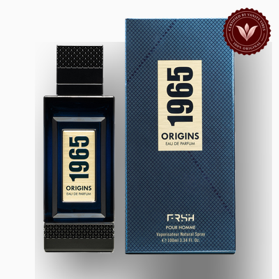 FRSH 1965 Origins 100ml bottle and box alternate view
