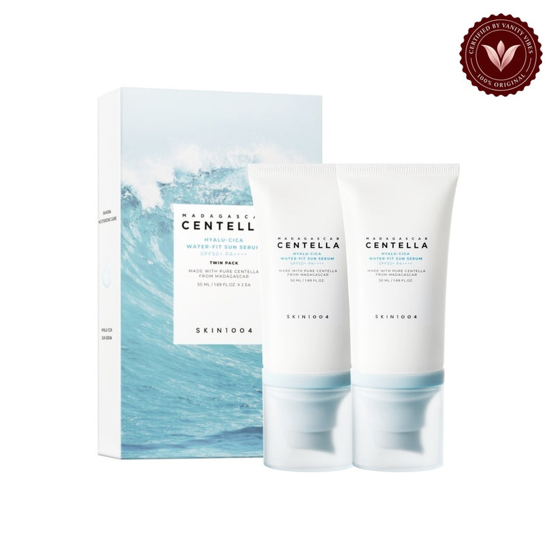 SKIN1004 Madagascar Centella Hyalu-Cica Water-Fit Sun Serum Twin Pack 50ml x 2 — product image 1