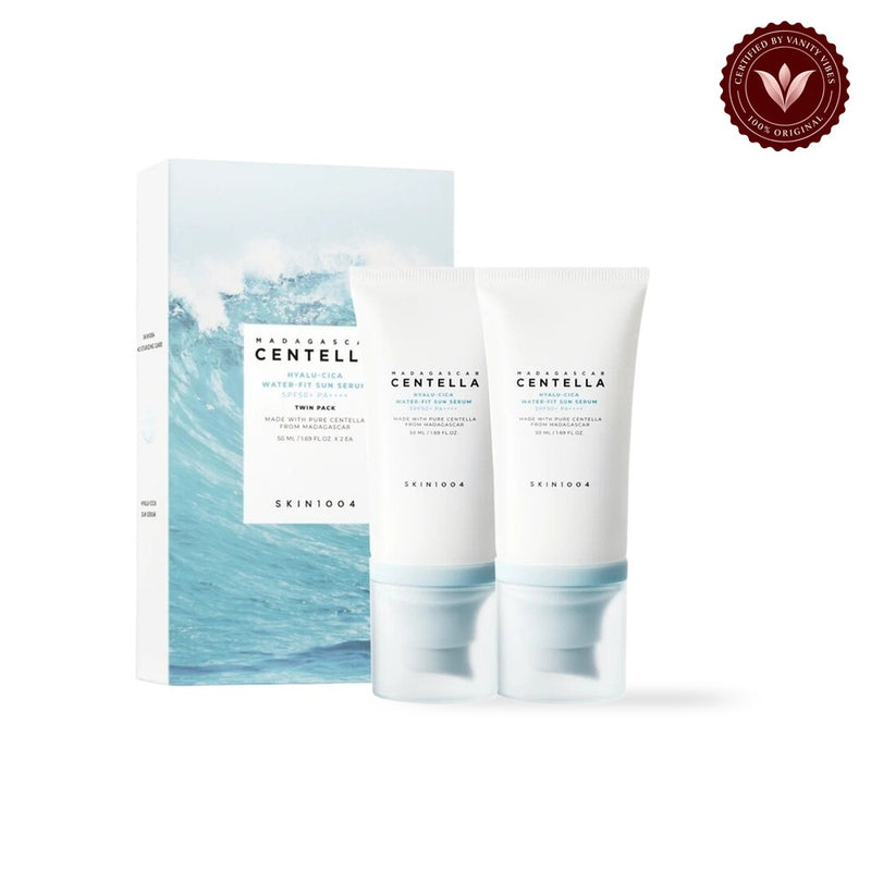 SKIN1004 Madagascar Centella Hyalu-Cica Water-Fit Sun Serum Twin Pack 50ml x 2 — product image 2