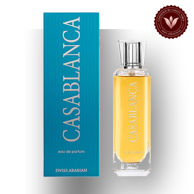 Swiss Arabian Casablanca 100ml perfume with box, Vanity Vibes badge