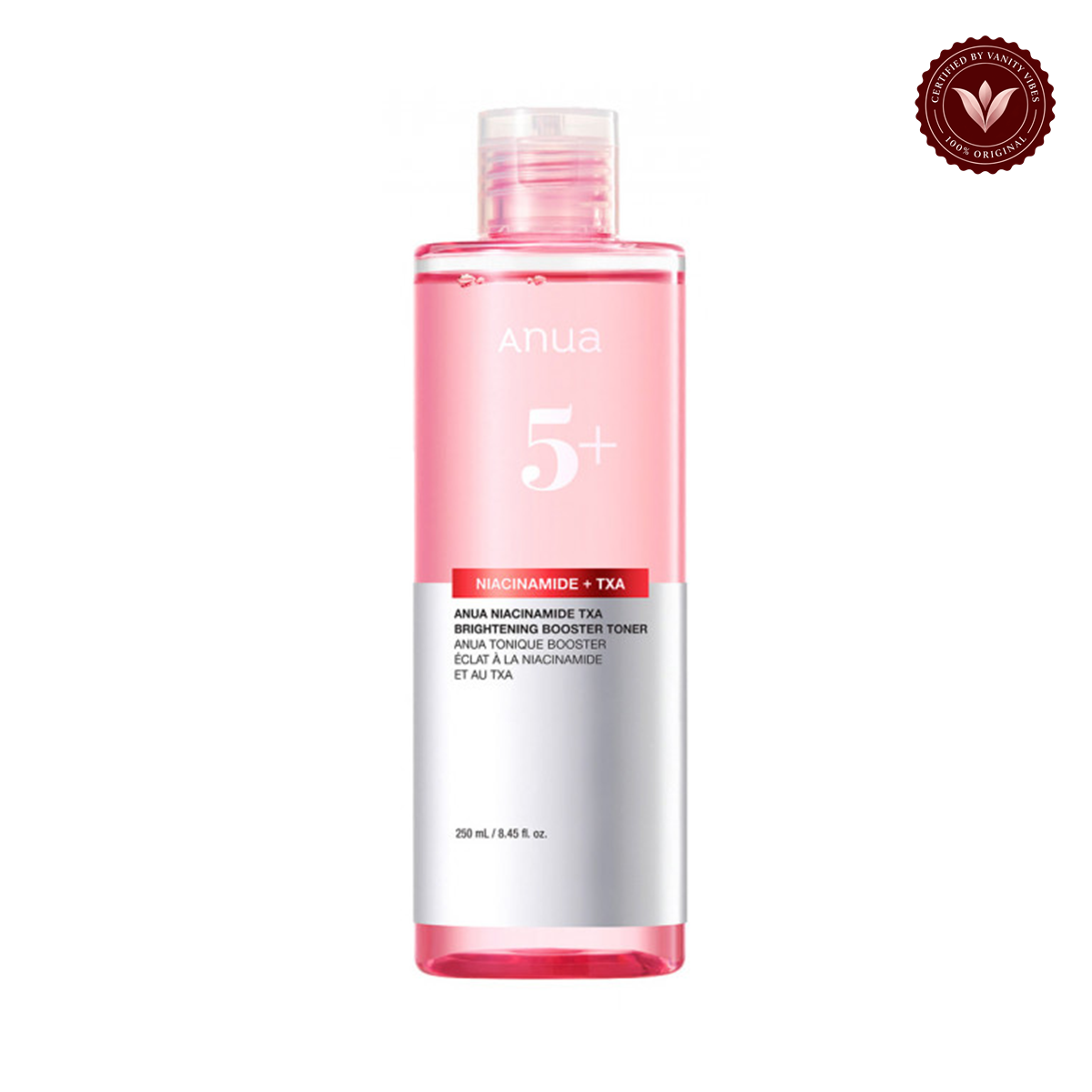 Anua Anua Niacinamide 5 + TXA Brightening Booster Toner 250ml — Vanity Vibes branded product photo 2