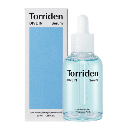 Torriden Dive In Low Molecular Hyaluronic Acid Serum 50ml front bottle on white