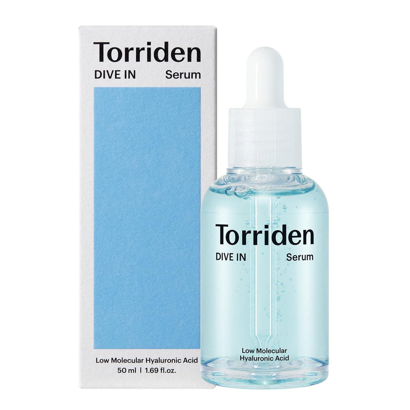 Torriden Dive In Low Molecular Hyaluronic Acid Serum 50ml front bottle on white