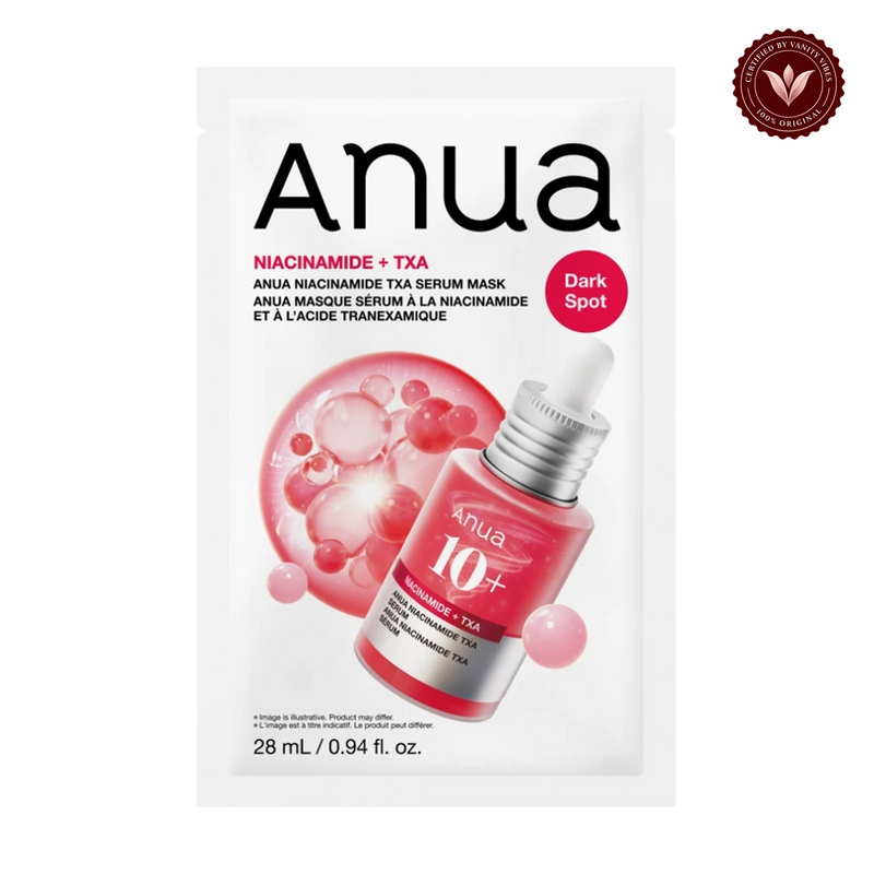 Anua Anua Niacinamide TXA Dark Spot Correcting Serum Mask 28ml — Vanity Vibes branded product photo 1