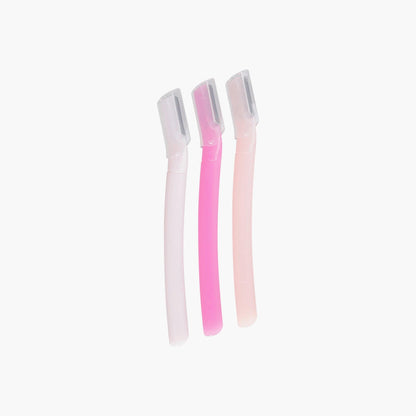 Shiseido Prepare L Type Eyebrow Razor 3-piece set front product photo