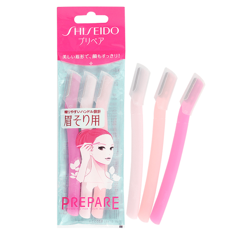Shiseido Prepare L Type Eyebrow Razor 3-piece set alternate view