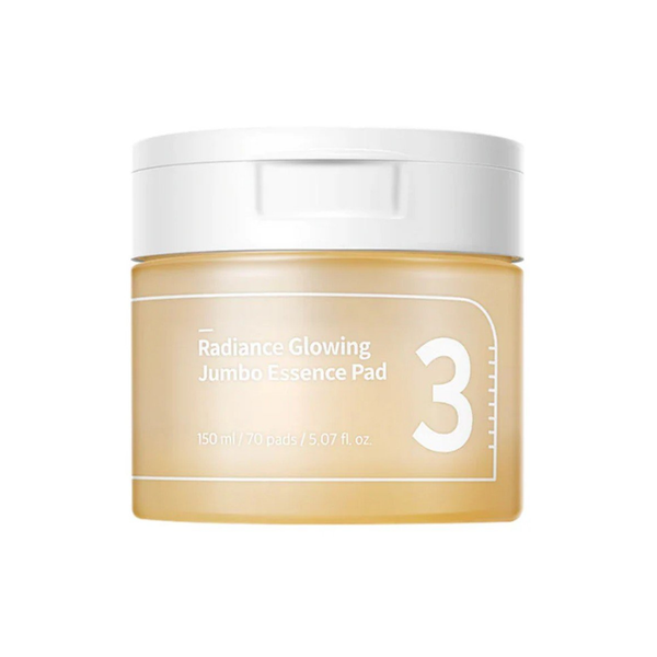Numbuzin No.3 Radiance Glowing Jumbo Essence Pads 70 Pads, front product image on white