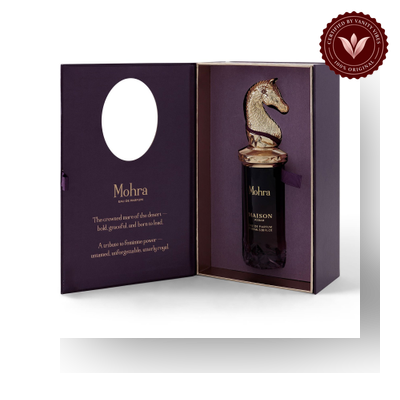Maison Asrar fragrance with box and bottle, 400 by 400, Vanity Vibes
