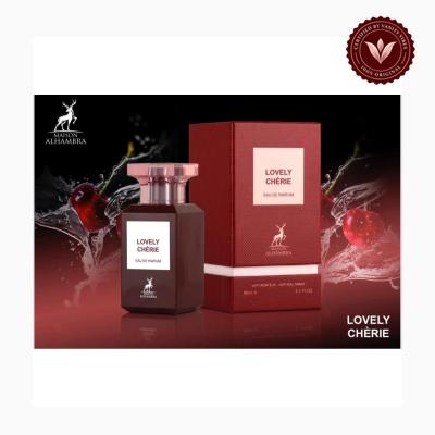 Maison Alhambra Lovely Cherie 80ml perfume package and bottle | Vanity Vibes Pakistan