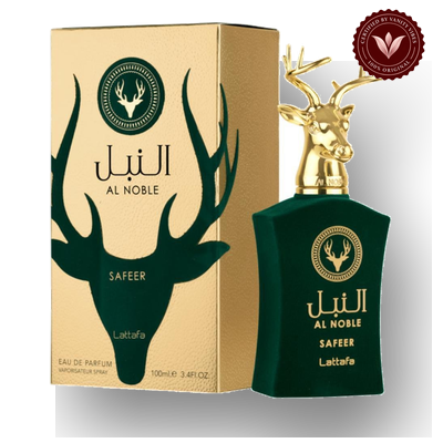 Lattafa Safeer Al Noble 100ml box and bottle