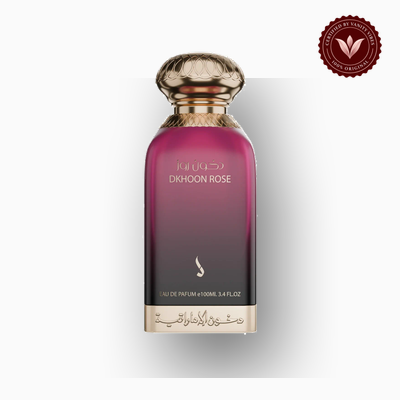 Emirates Dkhoon Rose 100ml perfume bottle view | Vanity Vibes Pakistan