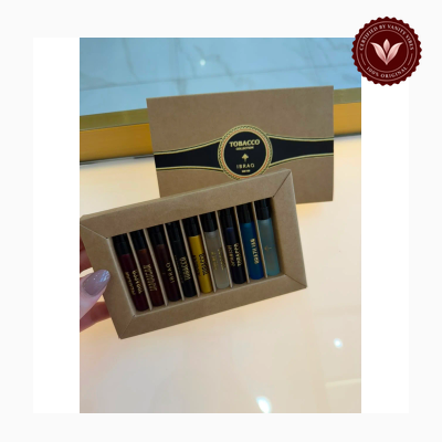 Ibrahim Al Qurashi Tobacco Collection 9 × 3ml perfume package and bottle | Vanity Vibes Pakistan