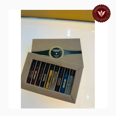 Ibrahim Al Qurashi Tobacco Collection 9 × 3ml alternate perfume view | Vanity Vibes Pakistan