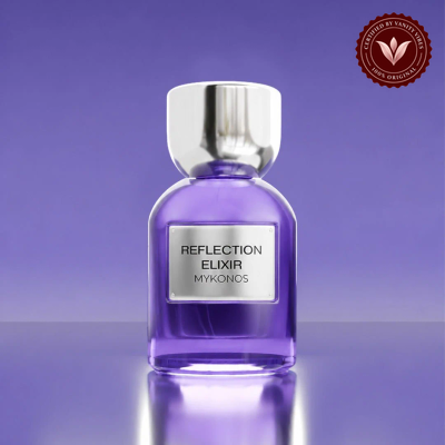 Mykonos Reflection Elixir 50ml distinct bright citrus, fruity-floral and musky fragrance view 4 | Vanity Vibes Pakistan