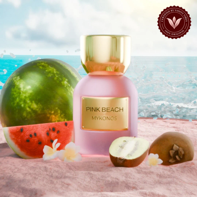 Mykonos Pink Beach 50ml distinct fruity, fresh and musky fragrance view 3 | Vanity Vibes Pakistan