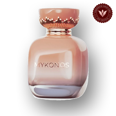 Mykonos Musk Aura 100ml bottle-only product view | Vanity Vibes Pakistan