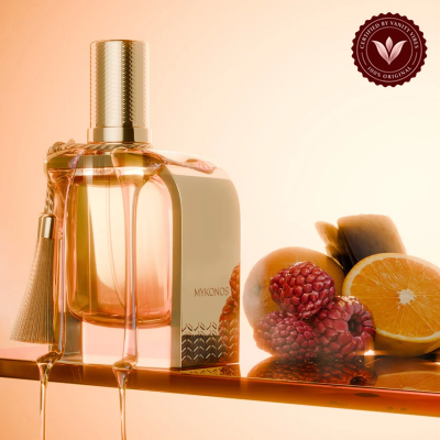 Mykonos Mayfair 100ml bottle and box | Vanity Vibes Pakistan
