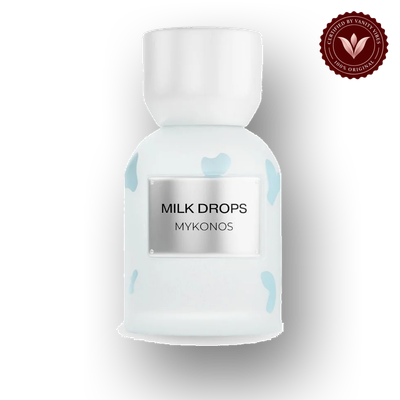 Mykonos Milk Drops 50ml bottle view | Vanity Vibes Pakistan