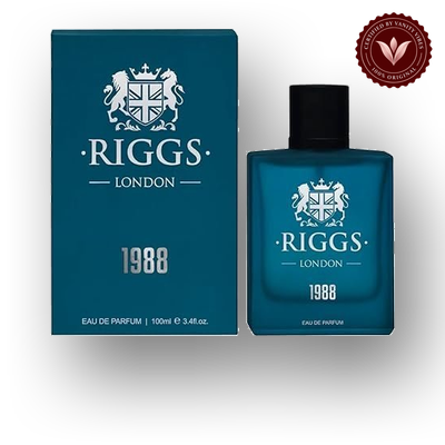 Riggs London 1988 100ml box and bottle | Vanity Vibes Pakistan