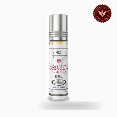 Al-Rehab Musk Rose 6ml perfume bottle view | Vanity Vibes Pakistan