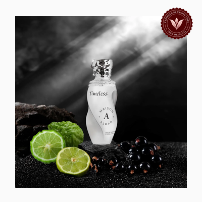 Maison Asrar Timeless 100ml perfume alternate product view | Vanity Vibes Pakistan