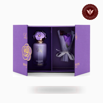 Maison Asrar Lily 100ml perfume bottle view | Vanity Vibes Pakistan